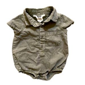 Cotton on collard button down romper